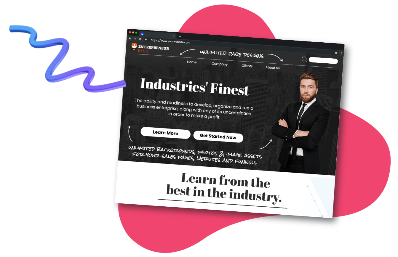 conversion focused homepage